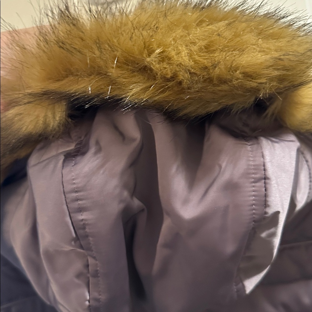 HUNTER Beautiful quality Women's Quilted Coat with removable Faux Fur Hood MINT - Picture 5 of 11